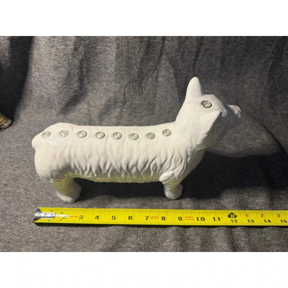 Target Ceramic Corgi Dog Menorah White Hanukkah Candle Holder DPCI 234-33-5887
